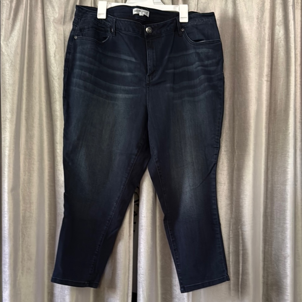 Meri Sky Blue Ankle Cropped Jeans